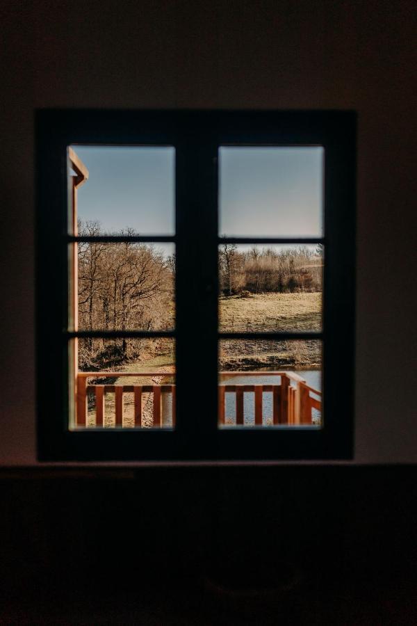 La Ferme Du Pont De Maumy, Cabane Au Bord De L'Etang Et Bain Nordique Busserolles Buitenkant foto