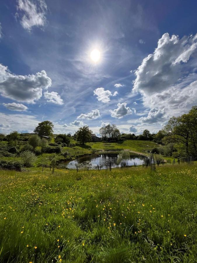 La Ferme Du Pont De Maumy, Cabane Au Bord De L'Etang Et Bain Nordique Busserolles Buitenkant foto