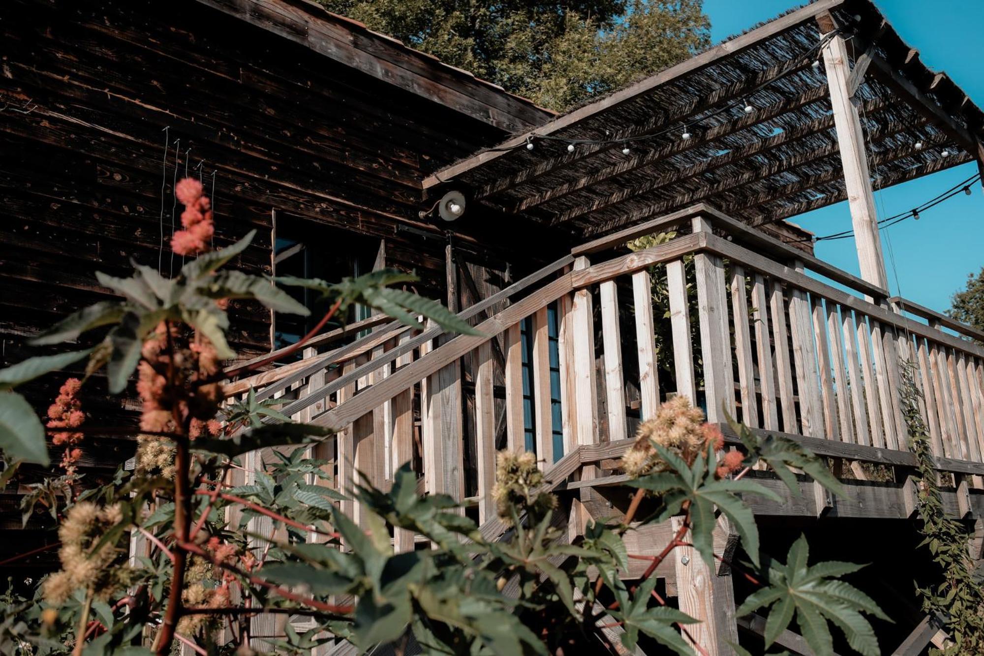 La Ferme Du Pont De Maumy, Cabane Au Bord De L'Etang Et Bain Nordique Busserolles Buitenkant foto