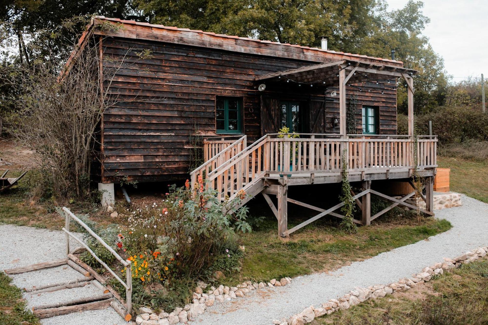 La Ferme Du Pont De Maumy, Cabane Au Bord De L'Etang Et Bain Nordique Busserolles Buitenkant foto